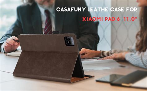 CASAFUNY Coque Pour Xiaomi Pad 6 Xiaomi Pad 6 Pro Etui PU Cuir Housse