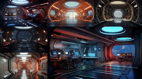 ArtStation - 205 arts - Starship Bridge Environment - Interior ...