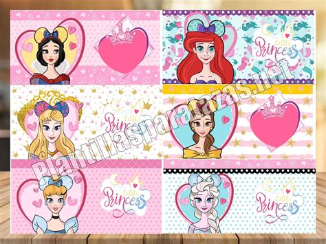 Plantillas Para Sublimar Tazas De Princesas Disney