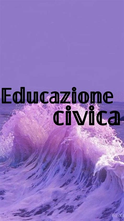 Copertina Ed Civica Viola Materiale Scolastico Da College Copertina