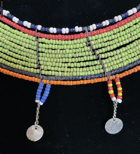 Maasai Beaded Ring Necklace Indigo Arts