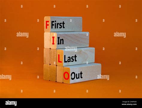 Filo First In Last Out Symbol Concept Words Filo First In Last Out On