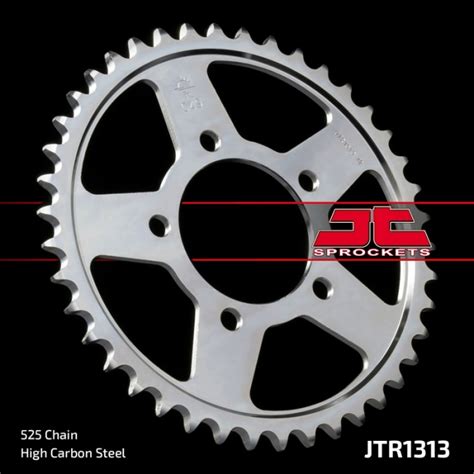 Couronne Moto Acier JT 42 Dents PAS 525 Argent JTR1313 42