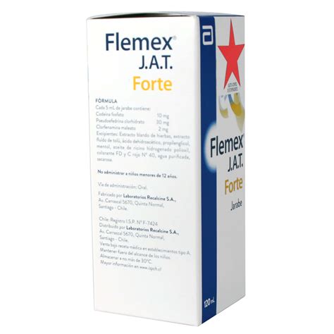 Flemex Jat Forte Codeina Mg Ml Jarabe Ml Cruz Verde