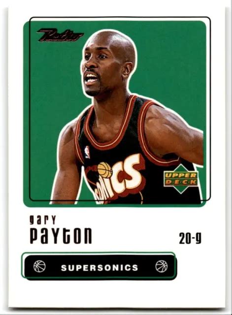 Carte De Basket Ball R Tro Gary Payton Upper Deck Seattle