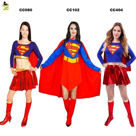 Qlq Adult Supergirls Wonderwomen Costume Womens Sexy Superhero