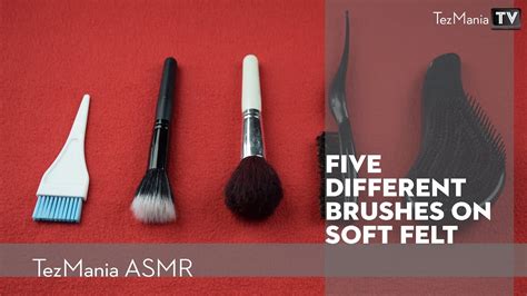 Asmr Brushes On Felt No Talking Youtube