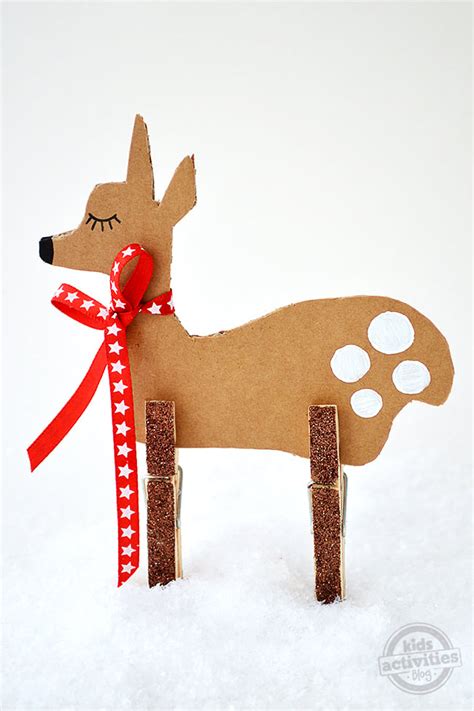 Christmas Crafts For Kids Simple Cardboard Reindeer