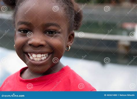 Smiling African child stock photo. Image of smile, female - 46561488