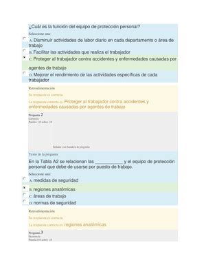 NOM 030 STPS 2009 respuestas curso procadis 1 Evaluación Diagnóstica