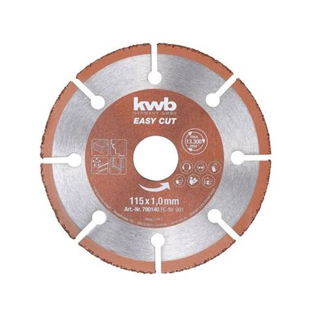 Kwb Disco Multiproposito 115mm Corte Madera Metal Pvc Centro De