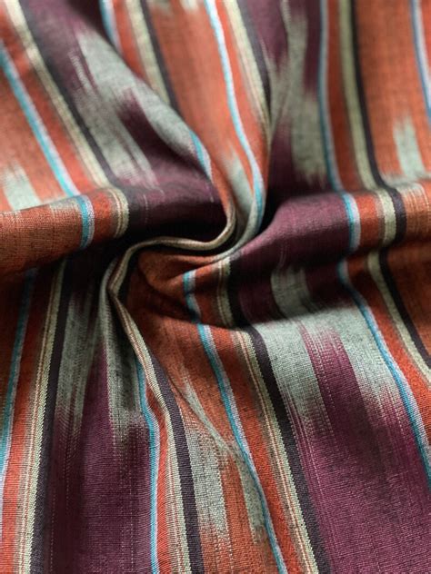 Turkish Fabric By The Yard Silk Cotton Kutnu Fabric Etsy