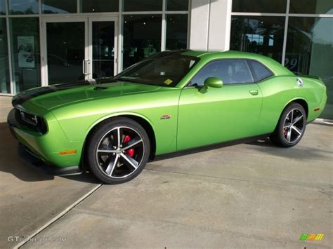 Green With Envy Dodge Challenger Srt Exterior Photo