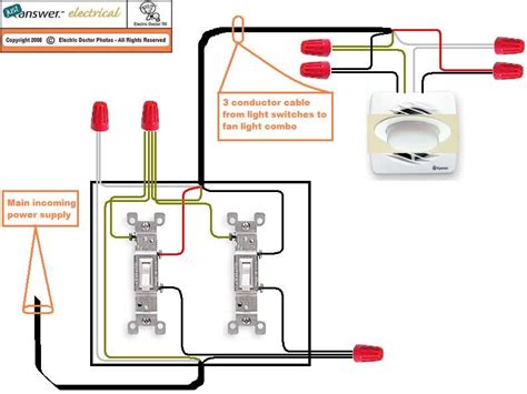 Bathroom Exhaust Fan Light Combo Wiring