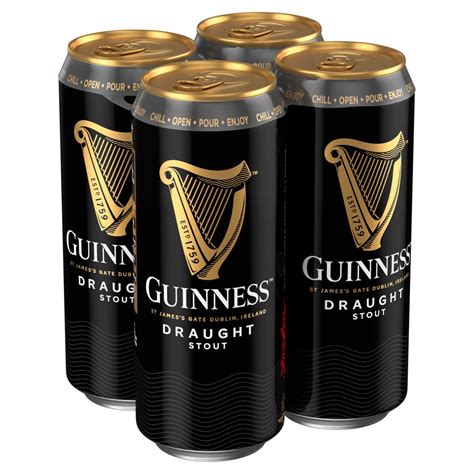 Guinness Draught Stout Beer 4 Can Selva Store Uk