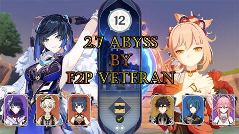 Raiden National Yelan Teams And Yoimiya Teams Abyss By F P