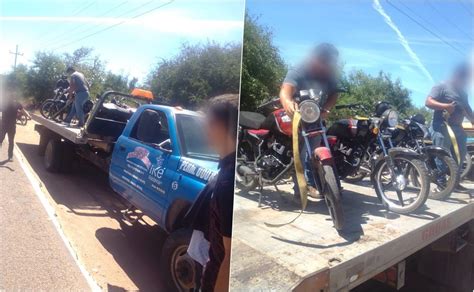 Aseguran En Angostura 14 Motos 10 De Ellas En Arrancones Clandestinos