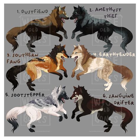 [closed] Wolf Adopts Set 2 By Wisebones On Deviantart