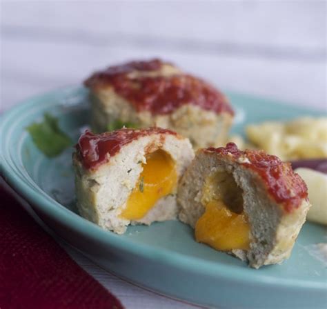 mini cheese stuffed meatloaves