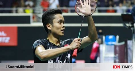 Sempat Unggul Pada Set Pertama Anthony Ginting Gagal Raih Juara