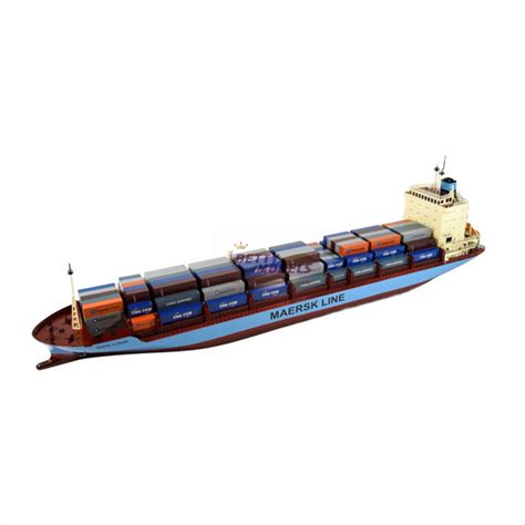 handmade custom paint cargo ship scale model container carrier vessel