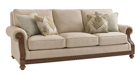 Tommy Bahama Home Bali Hai 101498132 Quickship Shoreline Sofa With Fern