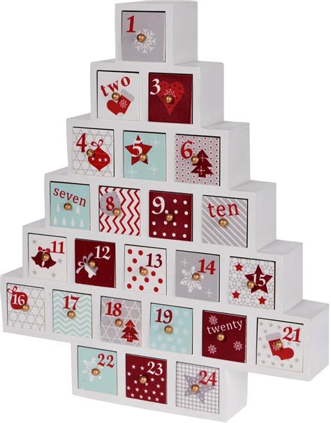 LD Calendario Dell Avvento Decorativo Con Albero Di Natale Da