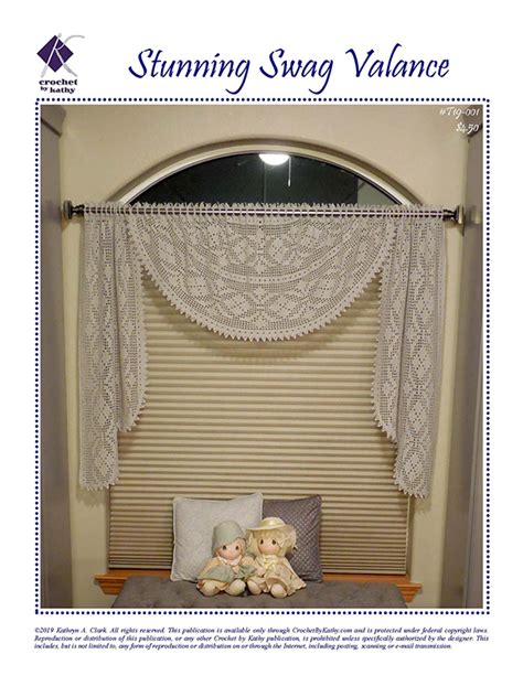 Stunning Swag Filet Crochet Valance Kathryn Clark Crochet