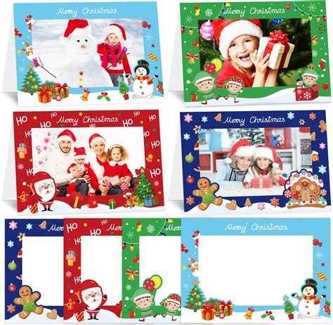 Amazon Whaline Set Christmas Photo Frame Greeting Cards With