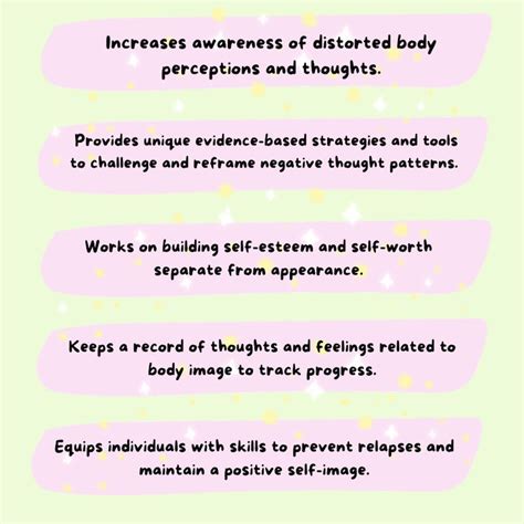 Body Dysmorphia Workbook Body Image Worksheets Journal Body Dysmorphia Worksheets Etsy