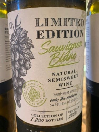 Shabo Limited Edition Sauvignon Blanc Natural Semisweet Vivino Us