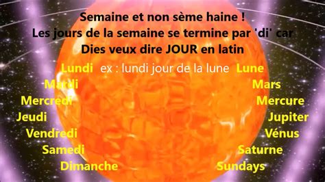 Les Jours De La Semaine Lundi Mardi Mercredi Jeudi Vendredi Samedi