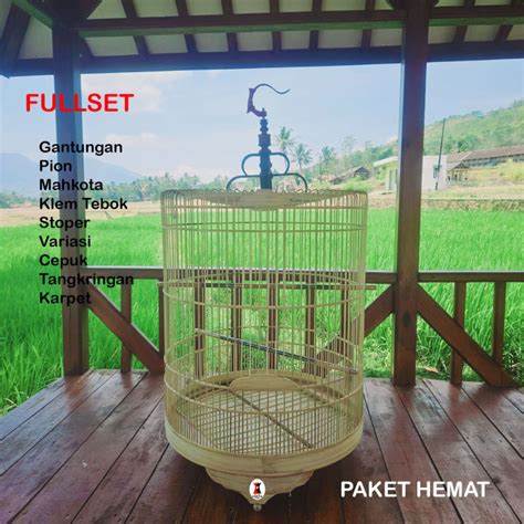 Sangkar Murai Batu Murah No 2 Full Set Kandang Murai Castle Cage EBod