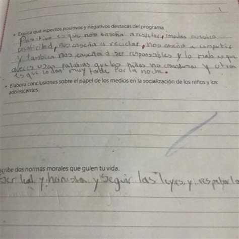 Elabora conclusiones sobre el papel de los medios en la socialización