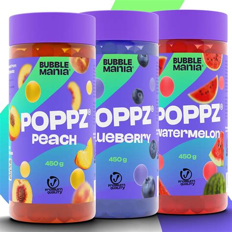 Bubble Mania Popping Boba Perle Di Frutta Per Bubble Tea Mix Anguria