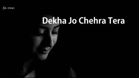 Dekha Jo Chehra Tera Karaoke Sung By Arshad Mahmood Youtube