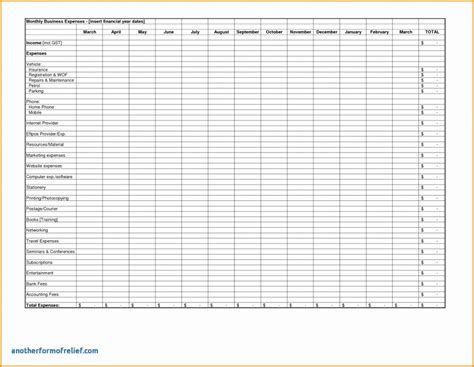 Salon Expenses Spreadsheet — Db