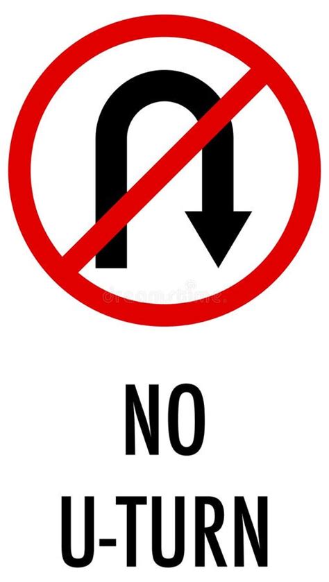 U Turn Sign Clip Art