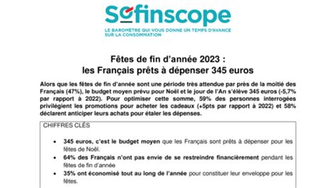 PDF 2023 11 13 CP Sofinscope Budget Fêtes de fin d annee Vdef pdf