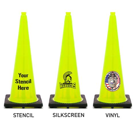 36 Lime Green Traffic Cone W Black Base 10 Lbs Traffic Cones For Less