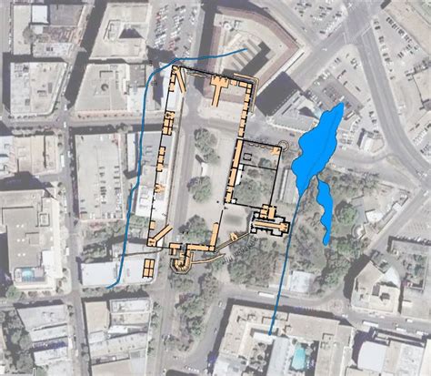 2005 Diagram of Alamo Over Alamo Plaza | Alamo, Alamo san antonio, Downtown san antonio