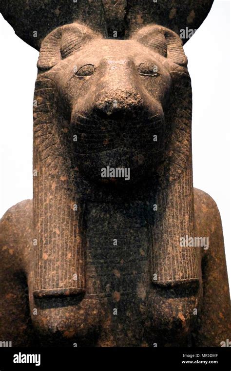 Black Granite Statue Of The Goddess Sakhmet From The Temple Of Mut