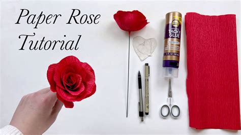 Beginner Friendly Crepe Paper Rose Tutorial Basic Paper Flower Tips