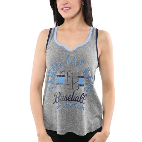 Tampa Bay Rays Womens Era Tank Top Charcoal