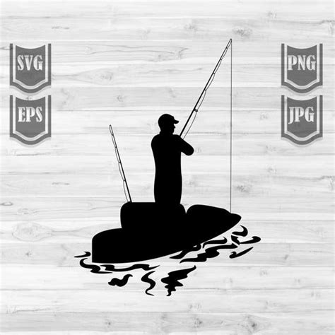 Kayak Fishing Svg Fisherman Shirt Png Angler Dad Gift Idea Lake Angling