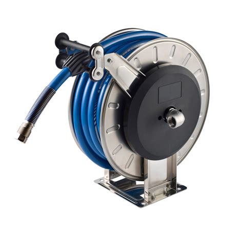 High Pressure Stainless Steel Retractable Hose Reel M Capacity