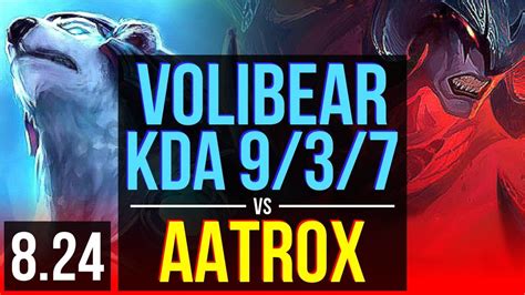 Volibear Vs Aatrox Top Early Solo Kills Kda Euw Diamond