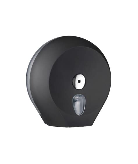 Black Colored Toilet Roll Dispenser Mini Jumbo Mar Plast