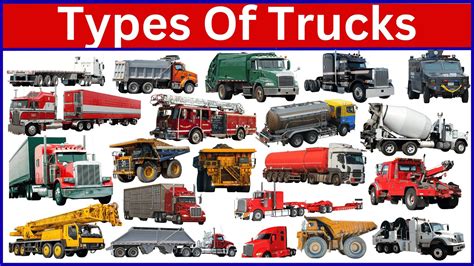 trucks  learn  truck names  stunning visuals youtube