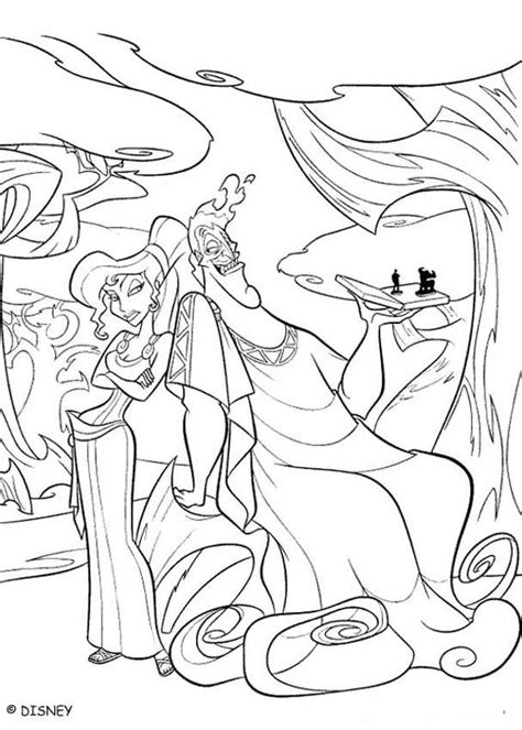 Hercules And Meg Coloring Pages Coloring Nation